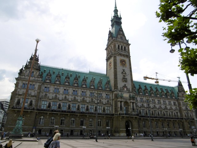 Het Rathaus in Hamburg